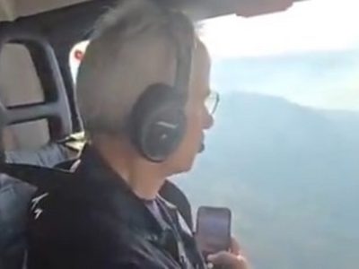 BAKAN URALOĞLU BURSA’DA YANGIN BÖLGESİNİ HAVADAN İNCELEDİ