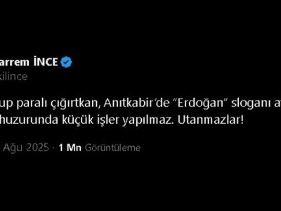 Muharrem İnce’den Anıtkabir’deki “Erdoğan” Sloganlarına Tepki