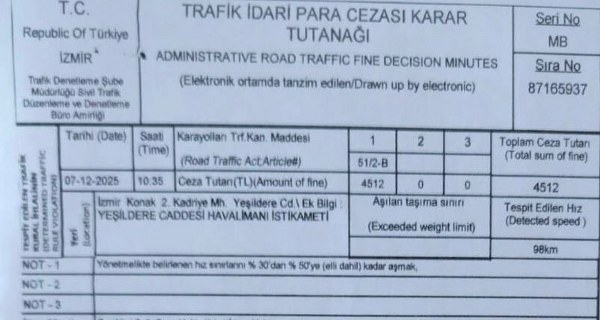Ambulansa Yazılan Trafik Cezasına Tepki