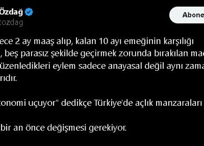 Ümit Özdağ: Madencilerin Eylemi Hem Anayasal Hem İnsani Haktır