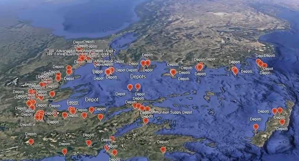 Yunanistan’daki Askeri Mühimmat Depoları için  Sivil  Çalışma
